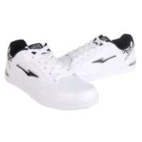 鸿星尔克男滑板鞋11123069-12(白/黑40)