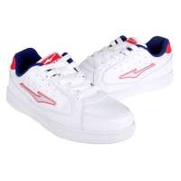 鸿星尔克女滑板鞋12123009-14(白/亮玫红37)