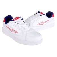 鸿星尔克女滑板鞋12123009-14(白/亮玫红38)