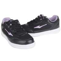 鸿星尔克女滑板鞋12123017-26(黑/丁香紫40)