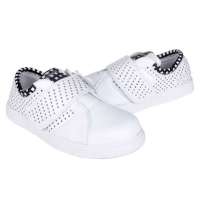 鸿星尔克女滑板鞋12123100-12(白/黑35)