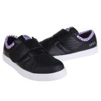 鸿星尔克女滑板鞋12123100-26(黑/熏衣紫38)