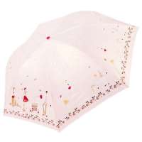 天堂牌307E粉彩天堂三折晴雨伞(红)