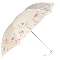 天堂牌3318E百花仙子三折晴雨伞(橘)