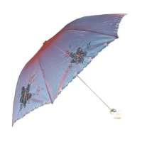 天堂牌3322E水光潋滟三折晴雨伞(红)