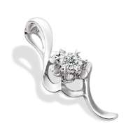 爱迪尔相约_18K金钻石吊坠