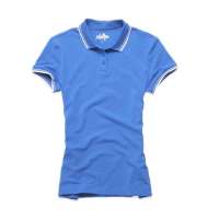 佐丹奴女装撞色边弹力平纹POLO013101120016502(钴蓝色/中码)