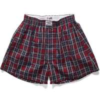 佐丹奴男装花式收边皮筋内裤011795390011105(红白蓝格仔/加加大码)