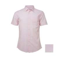 佐丹奴男装立体竖纹标袋短袖衬衫016400070019302(粉红色/中码)