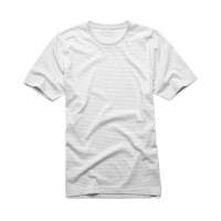 佐丹奴男装男友缤纷细间短袖T恤010200060010203(春天白色/大码)