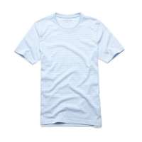 佐丹奴男装男友缤纷细间短袖T恤010200060016903(苍白蓝色/大码)