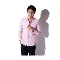 佐丹奴男装浅纹质感优棉衬衫010405530010803(粉红格子/大码)