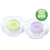 新安怡(3-6个月)透明状安抚奶嘴(2装)SCF170/21