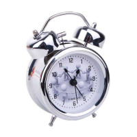 天美时 静音扫描双铃钟 其乐融融新族QLRR-809(银色)