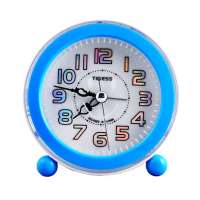 天美时 新版镭射钟面 和弦音乐静音贪睡闹钟S-021(蓝色)
