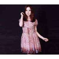 Julie's Dream连衣裙3198(棕色下摆小花L)