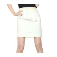 Karo Rinlan手工钉珠腰带花苞裙101122Q02301021(白色)