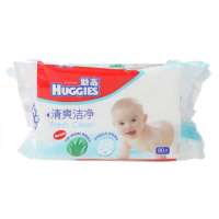 好奇婴儿柔润湿巾加厚倍柔80抽补充装