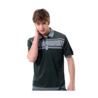 POLO VILLAE男士绿色翻领短T恤PFDAGAACH500(54)