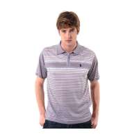 POLO VILLAE男士紫色细条纹短T恤PFCAFAACH605(46)