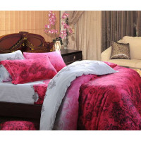 乔曼帝婚庆贡缎双人加大六件套之爱的真谛