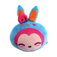 阿狸兔心心情侣靠垫(桃子粉)