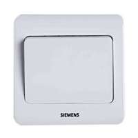 西门子 远景雅白 一位单控大跷板开关5TA02011CC1