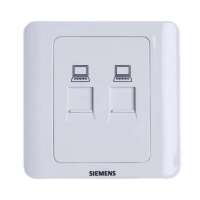 西门子 远景雅白 二位八芯电脑插座(RJ45)5TG01231CC1