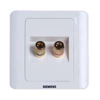 西门子 远景雅白 两位音响插座5TG01171CC1