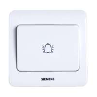 西门子 远景雅白 一们大跷板门铃开关5TD01021CC1