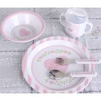 其唯美品小公主儿童密胺餐具5件套