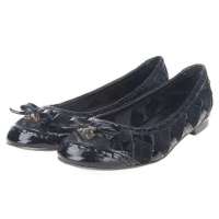 ST.CHIC琪珂女式漆皮+牛反毛编织平跟单鞋A29A15609M-235(黑色/235)