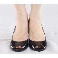 ST.CHIC琪珂羊漆皮鱼嘴高跟凉鞋B29C06509M-230(黑色/230)