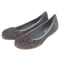 ZMF臻美坊 羊绒新颖饰花浅口低跟女式单鞋A11A05203M-245(灰色/245)