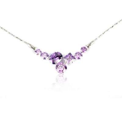 新光饰品紫锆石项链11140303658801