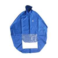 红豆十字结牛筋单人摩托车雨披8105宝蓝