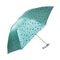 天堂牌304E花舞天际三折晴雨伞(绿)