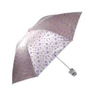 天堂牌304E花舞天际三折晴雨伞(银)