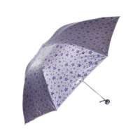 天堂牌304E花舞天际三折晴雨伞(紫)