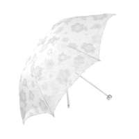 天堂牌317E锦绣花园三折晴雨伞(白)