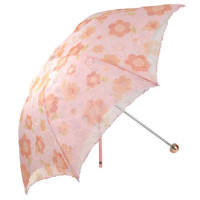 天堂牌317E锦绣花园三折晴雨伞(粉)