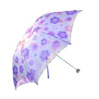 天堂牌317E锦绣花园三折晴雨伞(青)