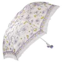 天堂牌317E水漾蔷薇三折晴雨伞(紫)