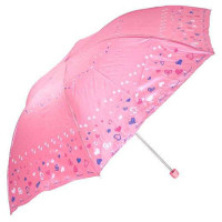 天堂牌3327E快乐女孩三折铅笔伞晴雨伞(红)