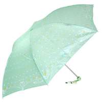 天堂牌3327E快乐女孩三折铅笔伞晴雨伞(绿)