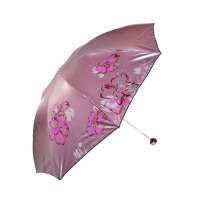 天堂牌3336E防晒达人三折晴雨伞(红)