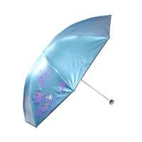 天堂牌3336E防晒达人三折晴雨伞(蓝)