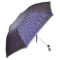 天堂牌3351E曼妙人生三折晴雨伞(紫)