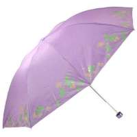 天堂牌336T银印三折晴雨伞(紫)