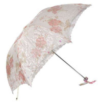 天堂牌340E田园牧歌三折晴雨伞(粉)